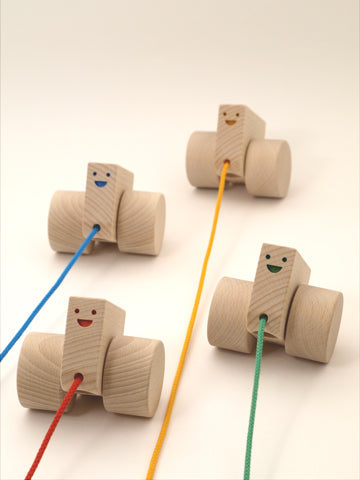 Tsuyoshi Miyazaki creates a little wooden world of kids' playthings