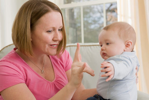 Teaching a baby to sign