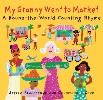 Cover illustration of children's book My Granny Went To Market by Christopher Corr